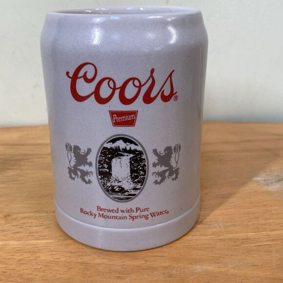 Coors Beer Mug Ceramarte Stoneware Ceramic 4.75" Beer Stein Mug Breweriana - Picture 1 of 8